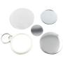 Mirror Keychain 58mm 2-1/4'' Supplies 100sets for Pro Maker Machine Commerciadiy
