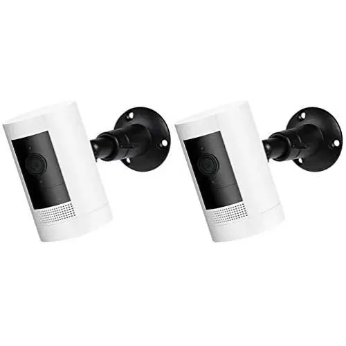Wasserstein Adjustable Metal Mount with Universal Screw Compatible with Ring Stick Up Cam Battery and Ring Stick Up Cam Wired - Extra Flexibility for Your Ring Camera (2 Pack, Black) Wasserstein Adjustable Metal Mount with Universal Screw Compatible with Ring Stick Up Cam Battery and Ring Stick Up Cam Wired - Extra Flexibility for Your Ring Camera (2 Pack, Black)