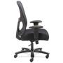 Sadie Big and Tall Office Computer Chair, Height Adjustable Arms with Adjustable Lumbar, Black (HVST141)