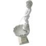 Design Toscano NG33505 Complete Manneken Pis Peeing Boy Water Fountain Garden Decor with Base Outdoor Water Feature, 45 Inch, Polyresin, Antique Stone