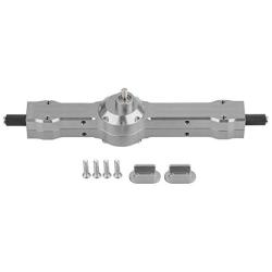 Dilwe RC Gear Box , Aluminium Alloy Rear Gear Axle Box for WPL 1/16 Military Truck RC Car Upgraded Part(Titanium Gray)