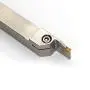 OSCARBIDE 3/4x3/4'' Indexable Lathe Grooving Parting Holder Heavy Duty QA12R-30 Right -Hand Nickel PlatedCut Off Tool with Carbide Insert, 1pcs