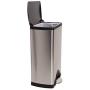 simplehuman 38 Liter / 10 Gallon Rectangular Kitchen Step, Brushed Stainless Steel with Plastic Lid trash can simplehuman 38 Liter / 10 Gallon Rectangular Kitchen Step, Brushed Stainless Steel with Plastic Lid trash can
