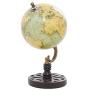 Deco 79 Wood Metal PVC Globe 5'' W, 9'' H-94436, 5'' x 9'', Green