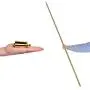Doowops Metal Appearing Canes Magic Wands for Professional Magician Stage Close-up Magic Trick Magic Accessories (59'' Golden)