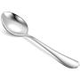Hiware 12-piece Stainless Steel Dinner Spoons, Extra-Fine Dessert Spoons for Home, Kitchen or Restaurant - 7 1/3 Inches Hiware 12-piece Stainless Steel Dinner Spoons, Extra-Fine Dessert Spoons for Home, Kitchen or Restaurant - 7 1/3 Inches