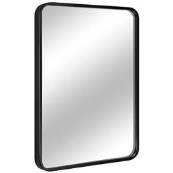 EPRICA Wall Mirror for Bathroom, Rectangle Mirror with 1” Black Metal Frame for Bathroom, Entryway, Living Room & More, Hangs Horizontal Or Vertical (30 x 20”)