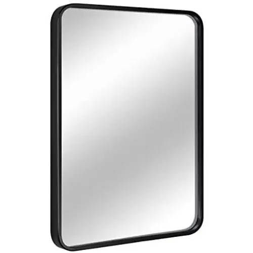 EPRICA Wall Mirror for Bathroom, Rectangle Mirror with 1” Black Metal Frame for Bathroom, Entryway, Living Room & More, Hangs Horizontal Or Vertical (30 x 20”) EPRICA Wall Mirror for Bathroom, Rectangle Mirror with 1” Black Metal Frame for Bathroom, Entryway, Living Room & More, Hangs Horizontal Or Vertical (30 x 20”)