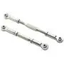 2PCS ShareGoo RC Front Rear Metal Steering Servo Link 70-90mm Adjustable Turnbuckles Camber Linkage Rod Ends for Traxxas Slash 4x4 5807 Stampede HQ727 1/10 RC Car Upgraded Parts,Sliver