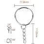 Onwon 100 Pieces Metal Split Key Ring 1 Inch / 25mm with Chain and Open Jump Ring and Screw Eye Pins Nickel Plated Keychain Parts and Connector Round Pendant Accessories for DIY Onwon 100 Pieces Metal Split Key Ring 1 Inch / 25mm with Chain and Open Jump Ring and Screw Eye Pins Nickel Plated Keychain Parts and Connector Round Pendant Accessories for DIY