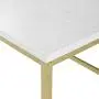 Walker Edison Modern Marble and Metal Frame Open Rectangle Coffee Accent Living Room Ottoman Table, 42 Inch, Marble & Gold Walker Edison Modern Marble and Metal Frame Open Rectangle Coffee Accent Living Room Ottoman Table, 42 Inch, Marble & Gold