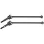 RC Car Drive Shaft, 2 Pcs Metal Front Rear Universal Drive Shaft for HIMOTO E10MTL E10MT E10BP 1/10 Remote Control Car(Black)