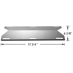 YIHAM KS745 BBQ Heat Shields for Jenn-air Grill Parts 720-0061-LP, 720-0336, 730-0336 Heat Plate Flame Tamer Replacement for Nexgrill, Glen Canyon, 17 3/4 inch x 6 3/8 inch, Stainless Steel, Set of 3