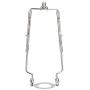 7 8 9 10 inch TooToo Star Lamp Shade Harp Holder 3/8 Standard&E14&E26&E27 Light Base UNO Fitter Adapter Converter Finial Set,Adjustable Tall 7 8 9 10 inch, Detachable Parts Silver Bracket Support