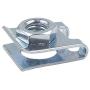 HerMia 20pcs 6mm Dia Car License Plate Fasteners Buckle Metal Nut U-Type Screw Base Clip Rivets Fixed Retaining Clips