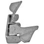 Wall Mount Gate Butterfly Fork Latch - 1-3/8-1-5/8'' Fork - Chain Link Fence Gate Latching Hardware - Chain Link Fence Gate Parts