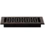 Decor Grates AJH410-RB Oriental Floor Register, 4x10, Rubbed Bronze