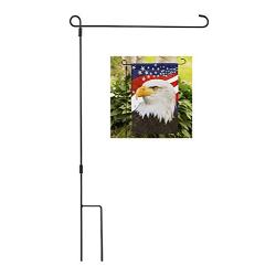 Clever Creations Garden Flag Stand, Premium Weatherproof Metal Powder Coated Flag Pole Holder, Perfect for 12 x 18 Inch Flags, Easy Assembly, 1 Pack