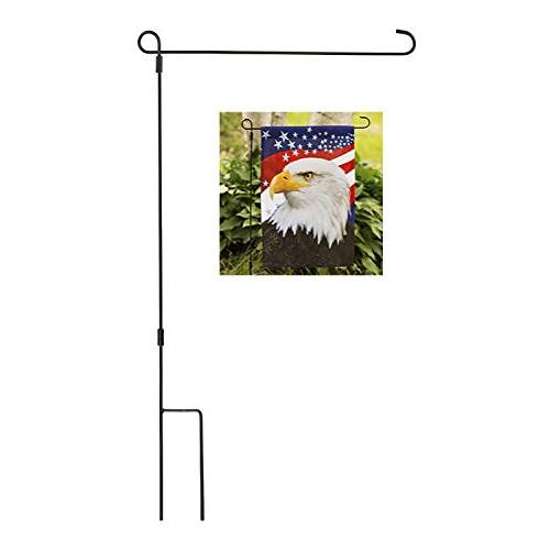 Clever Creations Garden Flag Stand, Premium Weatherproof Metal Powder Coated Flag Pole Holder, Perfect for 12 x 18 Inch Flags, Easy Assembly, 1 Pack