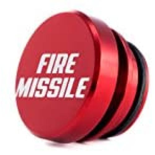 Kei Project Billet Aluminum Cigarette Lighter Plug Delete Universal Fitment Fits Most (Fire Missile)