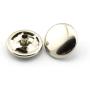 60 Sets 10mm Metal Snap Fasteners Press Stud Rounded Sewing Rivet Buttons Clothing Leather Craft DIY Poppers Silver