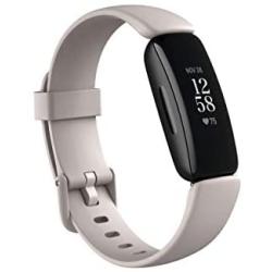 Fitbit Inspire 2 Health & Fitness Tracker with a Free 1-Year Fitbit Premium Trial, 24/7 Heart Rate, Black/White, One Size (S & L Bands Included)