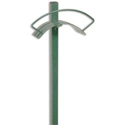 Yard Butler Hanger for Tidy No Kink Garden Storage – HC-2 Yard Butler Heavy Duty Metal Free Standing In-Ground Outdoor Hose Hang, green