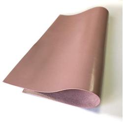 Real Light Pink Leather Fabric: Glossy Genuine Sheepskin Upholstery Leather for Crafts and Sewing Material Leather Pieces for Designers (Pale Muave, 6x6In/ 15x15cm)