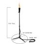 20lb Outdoor Propane Gas Tiki Style Torch - Easily Transform Your Place Into an Elegant Paradise with This Portable 71 inch Long Burning Torch Lighting That Will Compliment Any Yard, Pathway, Backyard