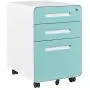 File Cabinet Mobile, Merax 3 Drawer Metal Pedestal Filing Cabinets w/ 2 Lock Keys, 5 Rolling Casters, Fully Assembled Storage for Home Office Modern Vertical Hanging Folders A4 Letter Size,Light Blue File Cabinet Mobile, Merax 3 Drawer Metal Pedestal Filing Cabinets w/ 2 Lock Keys, 5 Rolling Casters, Fully Assembled Storage for Home Office Modern Vertical Hanging Folders A4 Letter Size,Light Blue