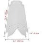 Heat Plate Shields for Nexgrill 720-0830H, 5 Burner 720-0888, 720-0888N, 6 Burner 720-0896B, 720-0898 Gas Grill Burner Cover, Stainless Steel Heat Tent Flame Tamer- Thickened upgrade 5 pack