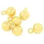 Bezelry 16 Pieces Gold Ball Metal Shank Buttons - 8mm - 5/16 inch (Light Gold) Bezelry 16 Pieces Gold Ball Metal Shank Buttons - 8mm - 5/16 inch (Light Gold)
