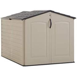 Rubbermaid Slide-Lid Resin Weather Resisrant Outdoor Garden Storage Shed, Roughneck