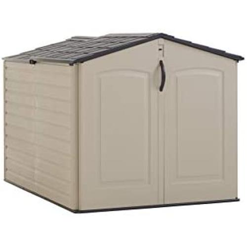 Rubbermaid Slide-Lid Resin Weather Resisrant Outdoor Garden Storage Shed, Roughneck