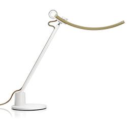 BenQ Gold Genie E-Reading LED Worlds First Desk Lamp for Monitors-Eye Care, Modern, Ergonomic, Dimmable, Warm/Cool White-Perfect for Designers, Engineers, Architects, Studying, Gaming