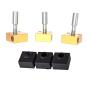 Ender 3D Printer Parts Silicone Socks/Aluminum Heater Block/Stainless Steel Throat for MK7 MK8 Extruder Kits Ender 3/Ender 3 Pro/Creality CR-10 /CR10S /S4 /S5 (3 Packs)