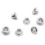 FoRapid 3mm/1/8'' Silver Eyelets-Scrapbooking/Birthday Wedding Baby Greeting Holiday Card/Craft Projects/Custom Binding/Luggage Cruise Tag/DIY Album/Clothing etc-Work Great with Crop-A-Dile - 200 PCS