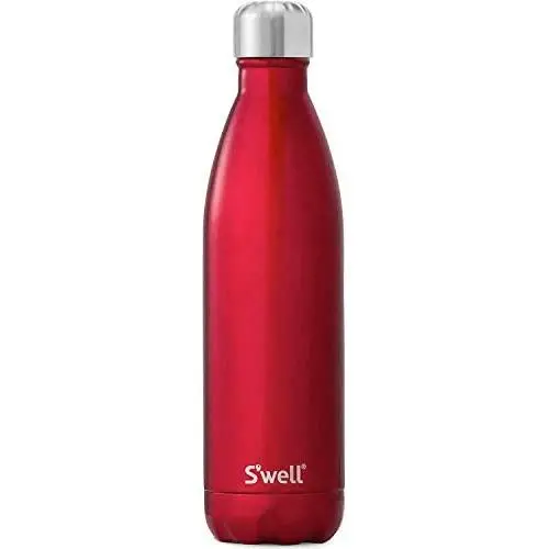 Swell Stainless Steel Water Bottle - 25 Fl Oz - Rowboat Red - Triple-Layered Vacuum-Insulated Containers Keeps Drinks Cold for 48 Hours and Hot for 24 - BPA-Free - Perfect for the Go Swell Stainless Steel Water Bottle - 25 Fl Oz - Rowboat Red - Triple-Layered Vacuum-Insulated Containers Keeps Drinks Cold for 48 Hours and Hot for 24 - BPA-Free - Perfect for the Go