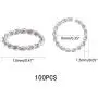 UNICRAFTALE 100pcs 304 Stainless Steel Close but Unsoldered Jump Rings Silver Tone Open Jump Rings Twisted Connector Rings for Necklace DIY Jewelry Making 12x1.5mm UNICRAFTALE 100pcs 304 Stainless Steel Close but Unsoldered Jump Rings Silver Tone Open Jump Rings Twisted Connector Rings for Necklace DIY Jewelry Making 12x1.5mm