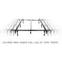 MALOUF STRUCTURES Heavy Duty 9-Leg Adjustable Metal Bed Frame with Double Center Support and Glides Only - UNIVERSAL (Cal King, King, Queen, Full XL, Full, Twin XL, Twin), Standard MALOUF STRUCTURES Heavy Duty 9-Leg Adjustable Metal Bed Frame with Double Center Support and Glides Only - UNIVERSAL (Cal King, King, Queen, Full XL, Full, Twin XL, Twin), Standard