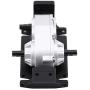Qiterr Metal Gearbox Transfer Case with Mount for SCX10 / D90 1/10 RC Crawler Car RC Metal Transfer Case Black + Silver Part