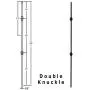 Stair Balusters (10-Pack) Hollow Double Knuckle Iron Spindles - Real Satin Black not Matte Metal Balusters 1/2'' x 44'' Tall Stair Parts Metal Spindles Stair Balusters (10-Pack) Hollow Double Knuckle Iron Spindles - Real Satin Black not Matte Metal Balusters 1/2'' x 44'' Tall Stair Parts Metal Spindles