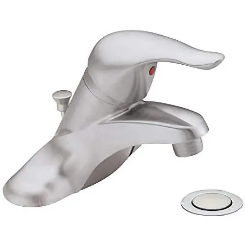 MOEN L4621BC Chateau One Handle Low-Arc Bathroom Faucet with Drain Assembly.5, Brushed Chrome MOEN L4621BC Chateau One Handle Low-Arc Bathroom Faucet with Drain Assembly.5, Brushed Chrome