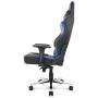 AKRacing Masters Series Max Gaming Chair with Wide Flat Seat, 400 Lbs Weight Limit, Rocker and Seat Height Adjustment Mechanisms - Blue