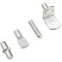Sutemribor 128PCS Nickel Plated Shelf Bracket Pegs Cabinet Furniture Shelf Pins Support, 4 Styles Sutemribor 128PCS Nickel Plated Shelf Bracket Pegs Cabinet Furniture Shelf Pins Support, 4 Styles
