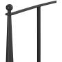 Crosley Furniture Whitney Arched Metal Headboard, King, Black