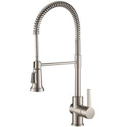 Kraus KPF-1690SFS Britt Pre-Rinse/Commercial Kitchen Faucet with Dual Function Sprayhead in all-Brite Finish, Spot Free Stainless Steel