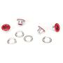 FAFAHOUSE 420 Set 3mm Metal Eyelets Mixed Colors Round Eyelet Grommets for Scrapbooking Card Making Leather Craft Shoes Clothes Paper Craf