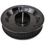 A-Team Performance High Flow Replacement Air Cleaner Assembly w/Flow-Thru Lid Washable and Reusable Round Air Filter Element Kit Includes Star Wing Nut Compatible with Chevrolet GMC Ford 14''x3'' Black