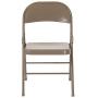 Flash Furniture HERCULES Series Double Braced Gray Metal Folding Chair